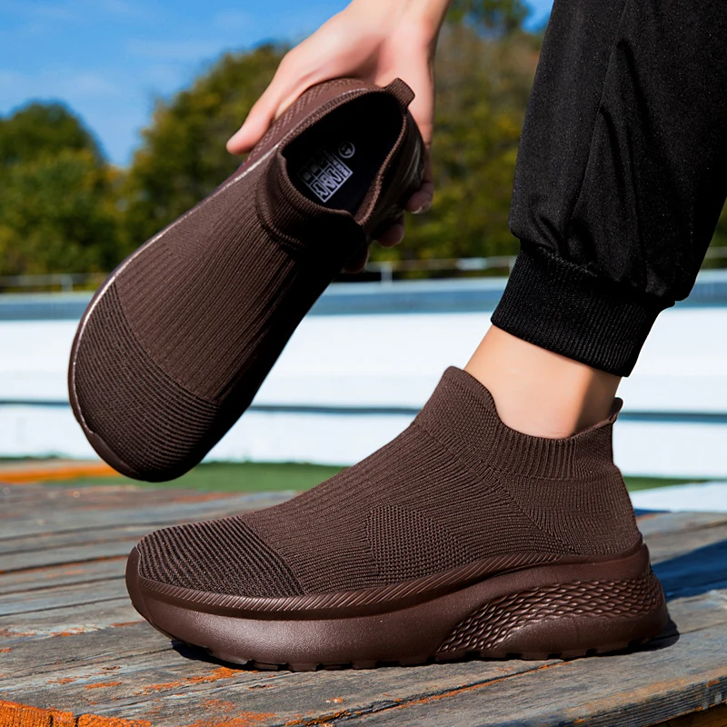 Knit Stabilizer Stretch - Brede teen gebreide sneakers heren dames