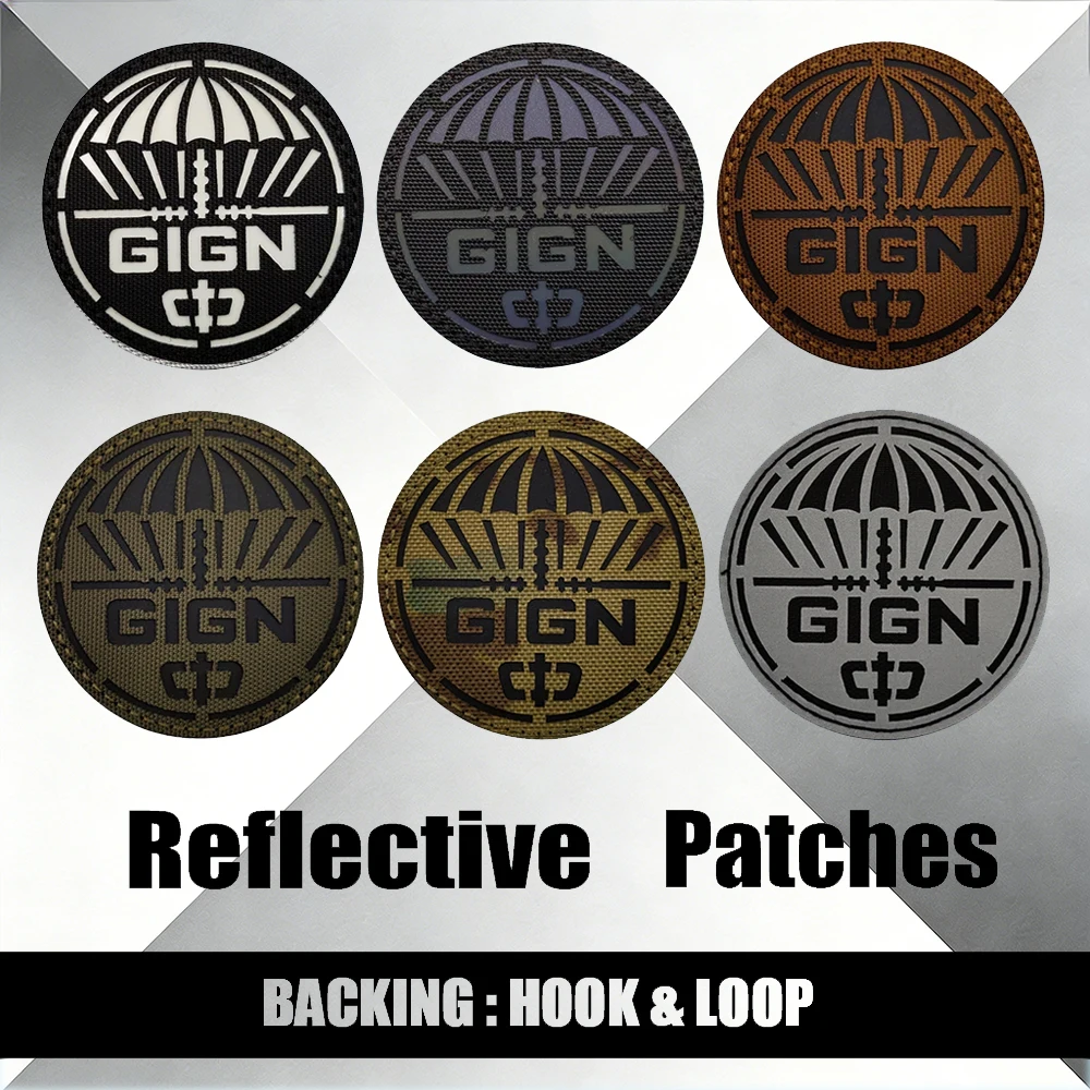 Sewing Jackets - Frankrijk GIGN Tactische Patches Lasergesneden Nachtzicht