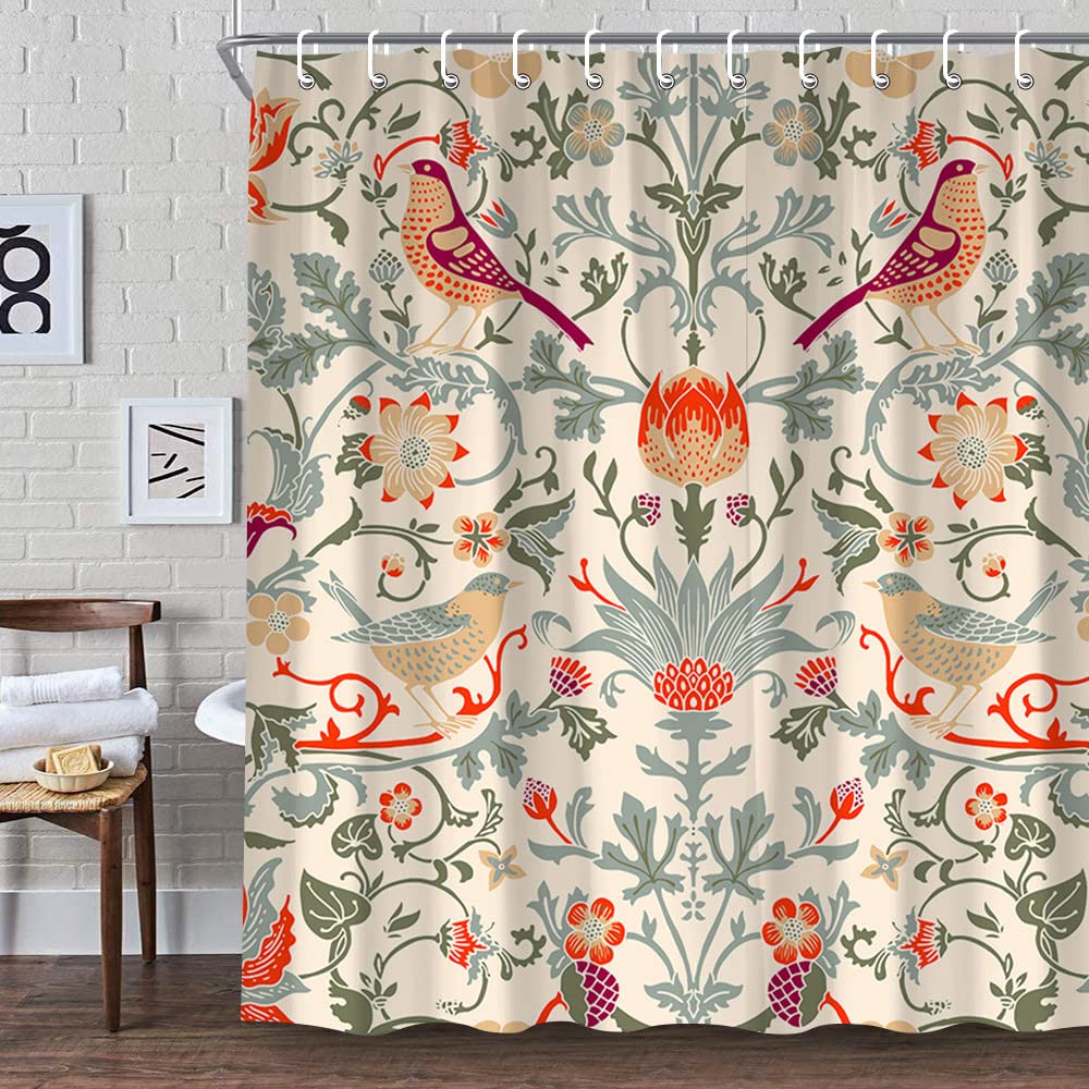 Fabric Weight Set - William Morris Douchegordijn, Groen Douchegordijn Set