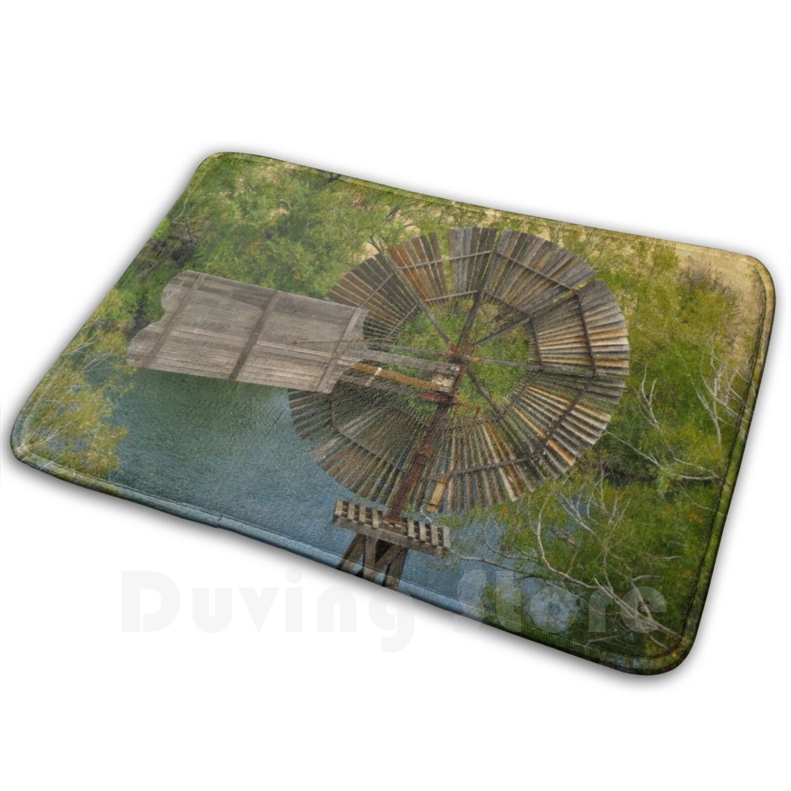 Century Textile & Sewing Supply - Houten windmolen tapijt mat tapijt kussen