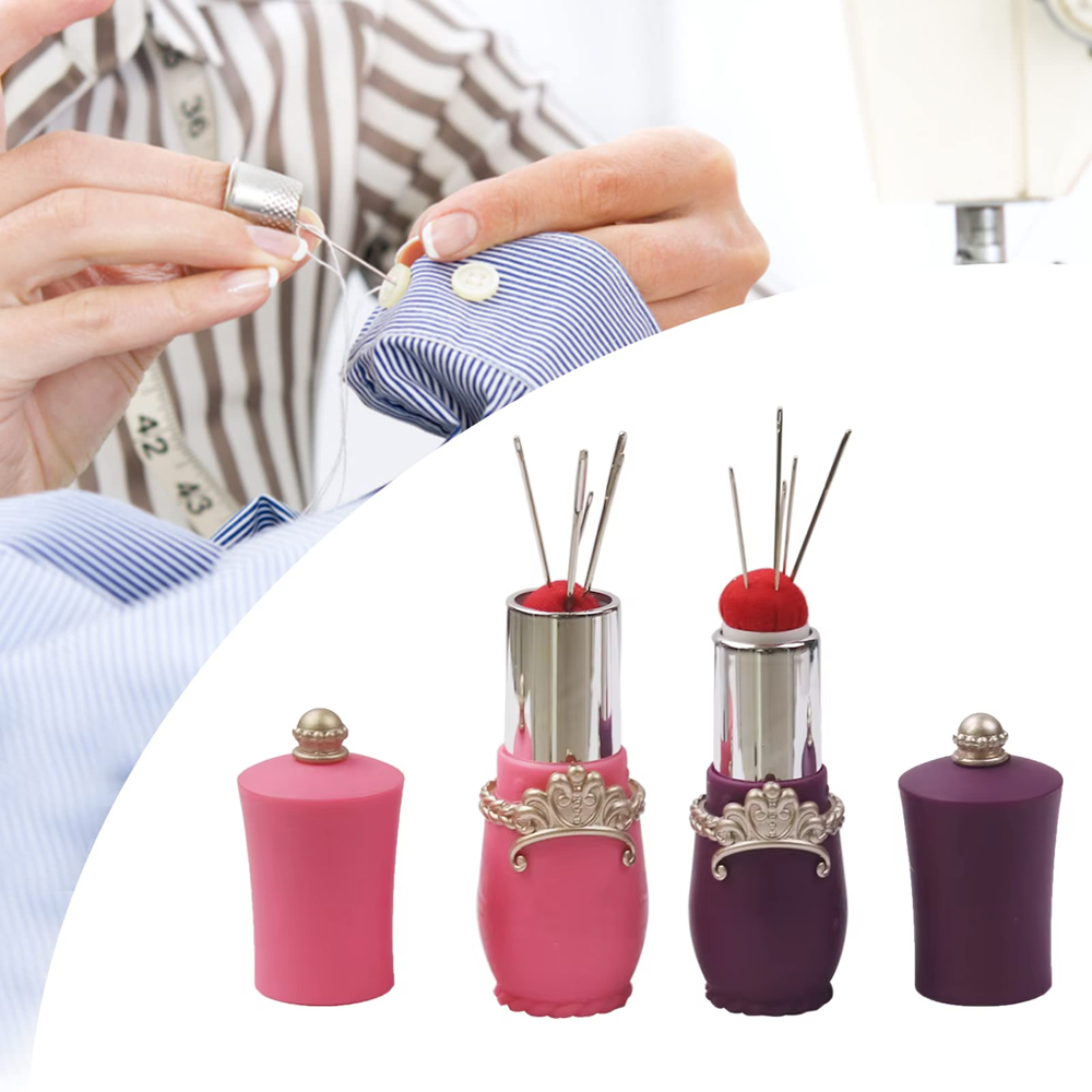 Sewing Pin Cushion - Lippenstift Pin Kussen Naai-naaldhouder met 5