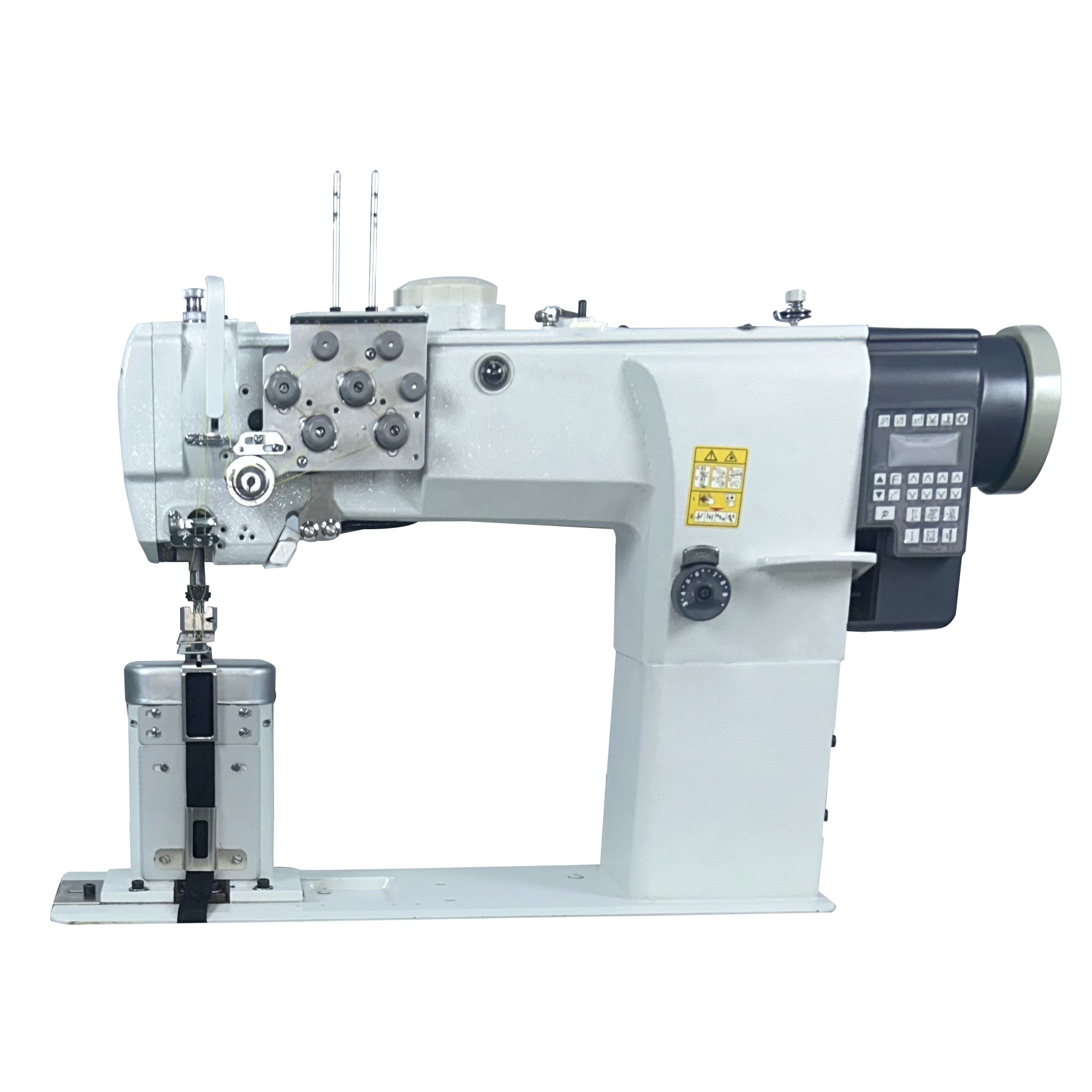 Leather Needle Heavy - Industriële naaimachine ATV&UTV8868DH, dubbelnaalds, programmeerbaar, vlakbed,