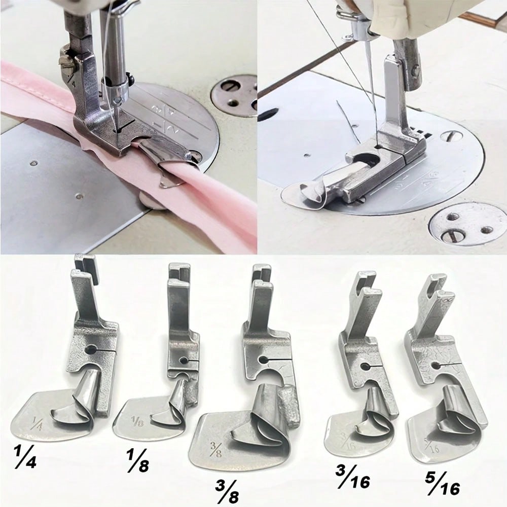 Textile Sewing Machine - 1PCS Industriële Naaimachine Gebogen Zomen Voet