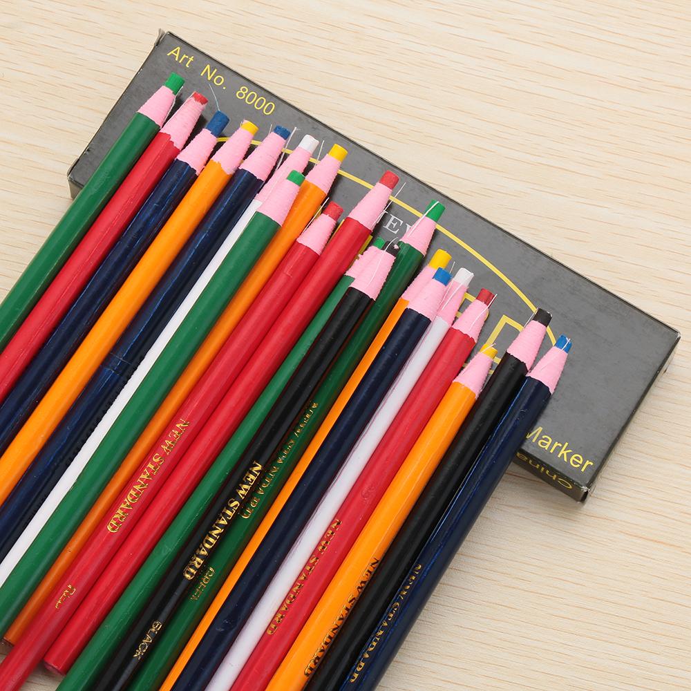 Tailor Chalk Marker - 12 Stuks Kleermaker Kledingstuk Potlood Gesneden