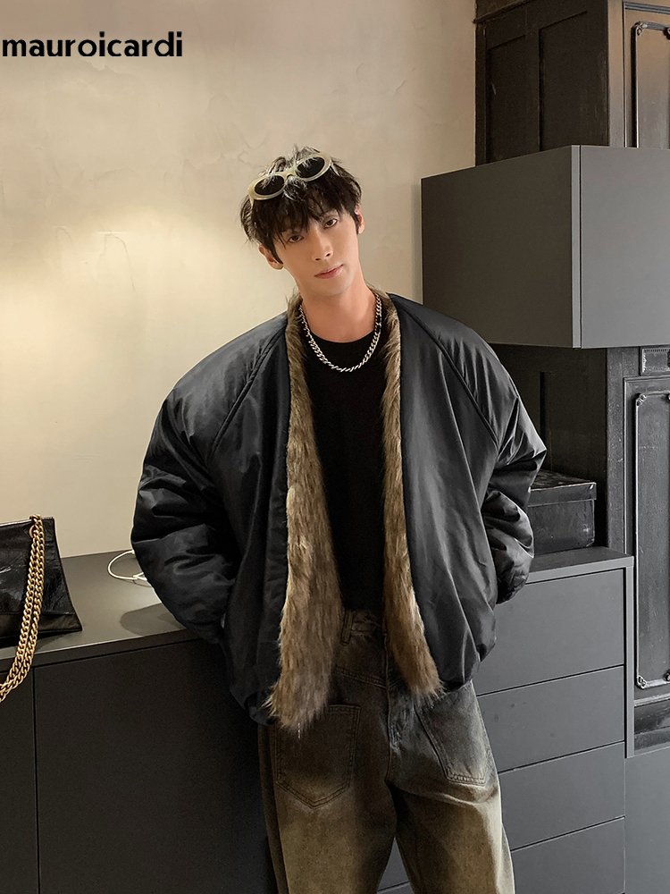 Sewing Jackets - Mauroicardi Winter Cool Oversized Dikke Warme