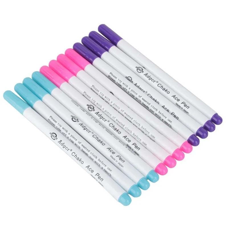 Fabric Marking Pen - Wateroplosbare verdwijnende pen Steekmarkering Trekrooster op