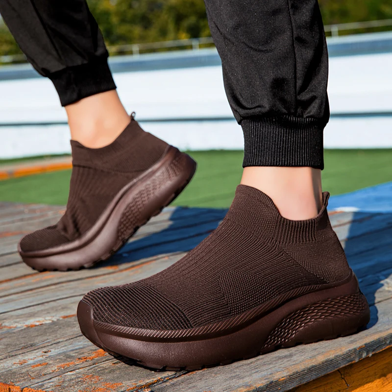 Brede teen gebreide sneakers h - Knit Stabilizer Stretch recensie en prijs