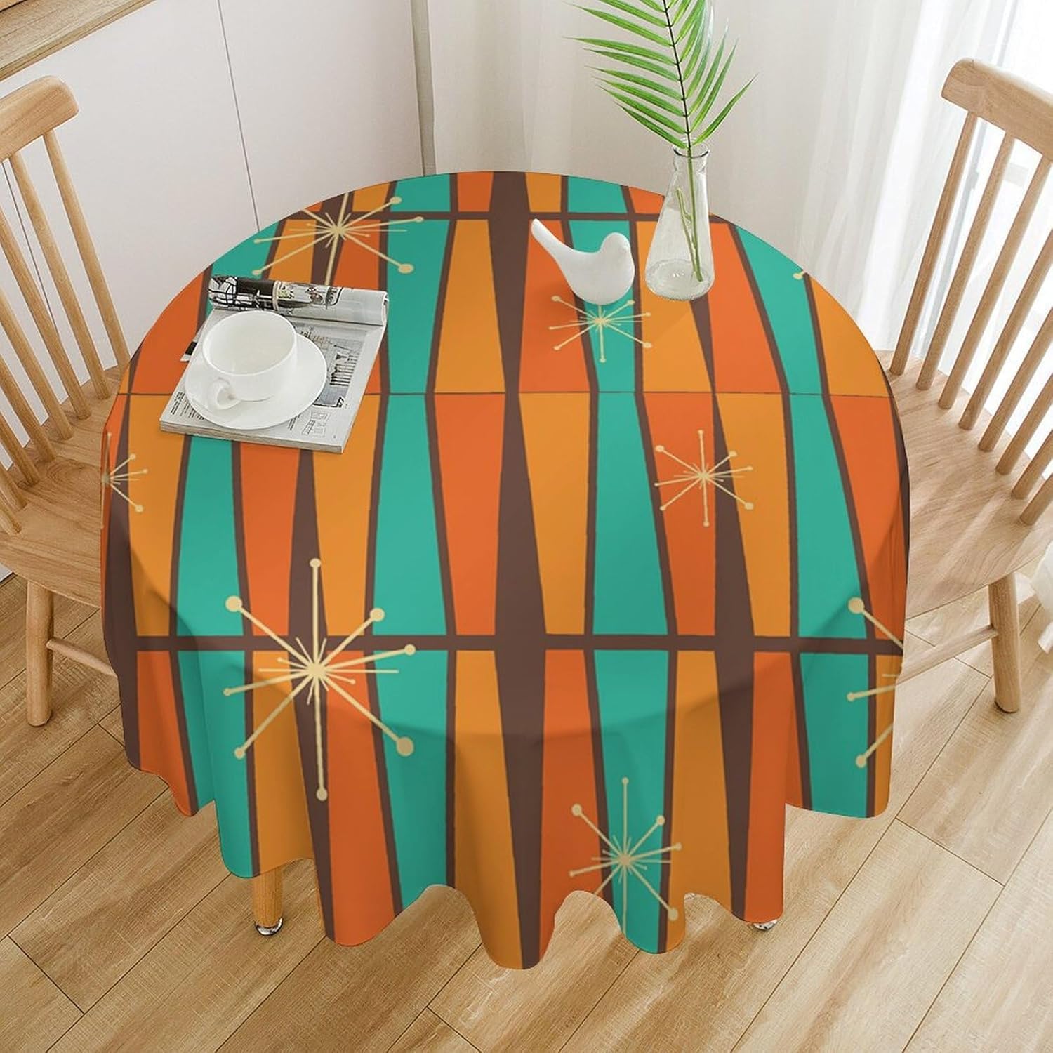Mid Century Modern Oranje Geel - Century Textile & Sewing Supply recensie en prijs