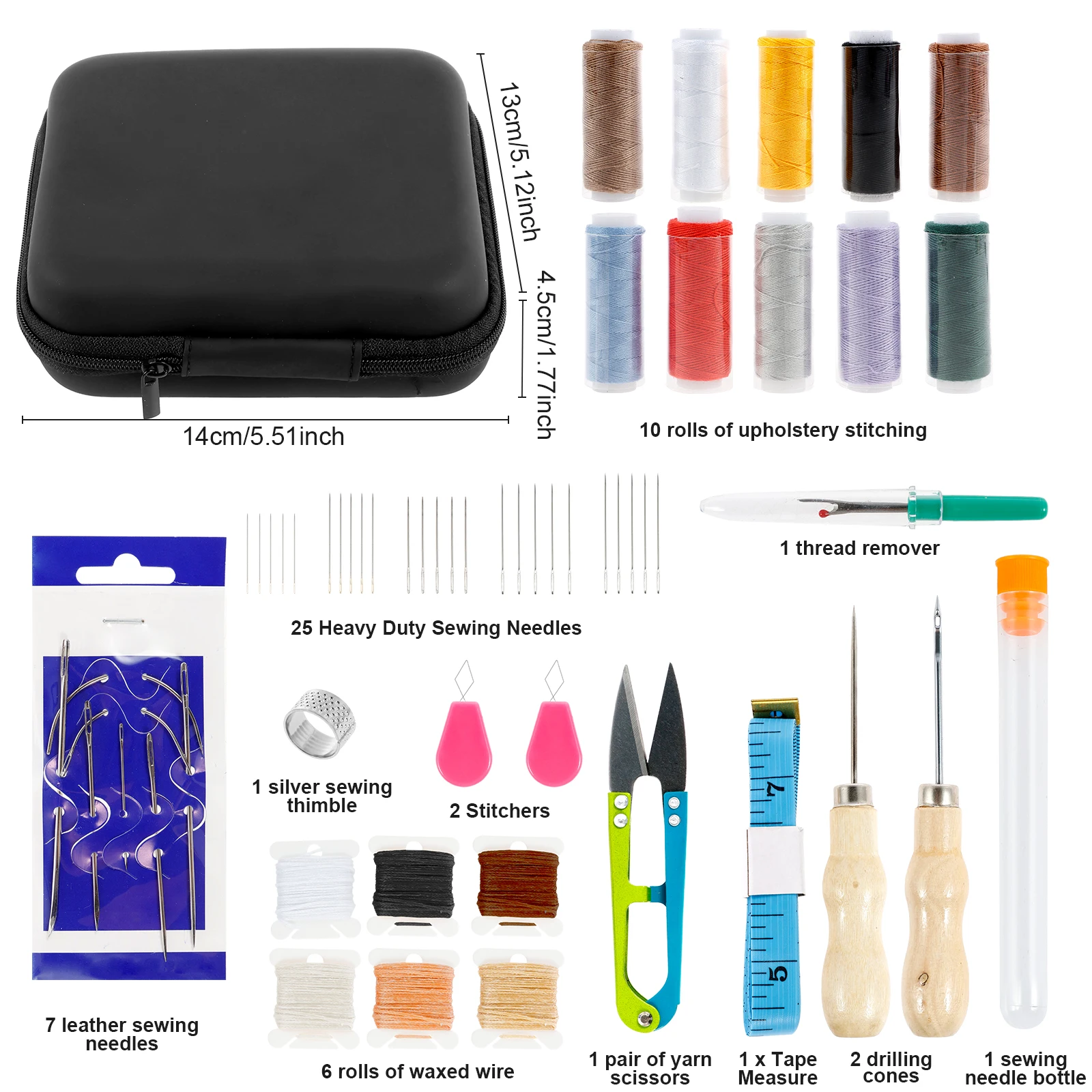 Reparatie naaiset voor lederen - Leather Needle Heavy recensie en prijs