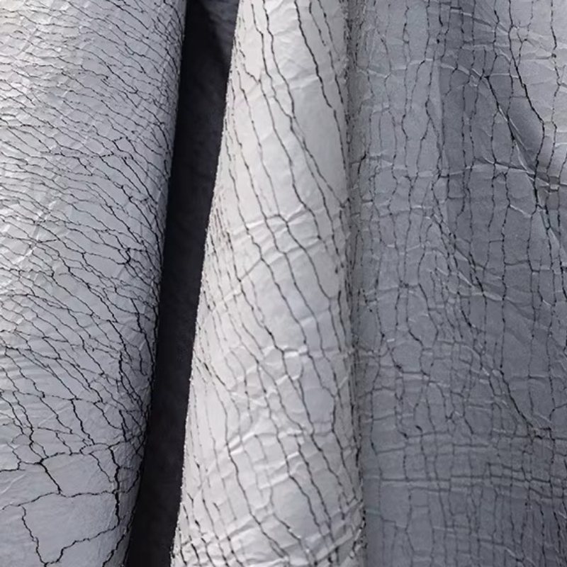 Grijze retro gebarsten lederen - Sewing Textile Art recensie en prijs