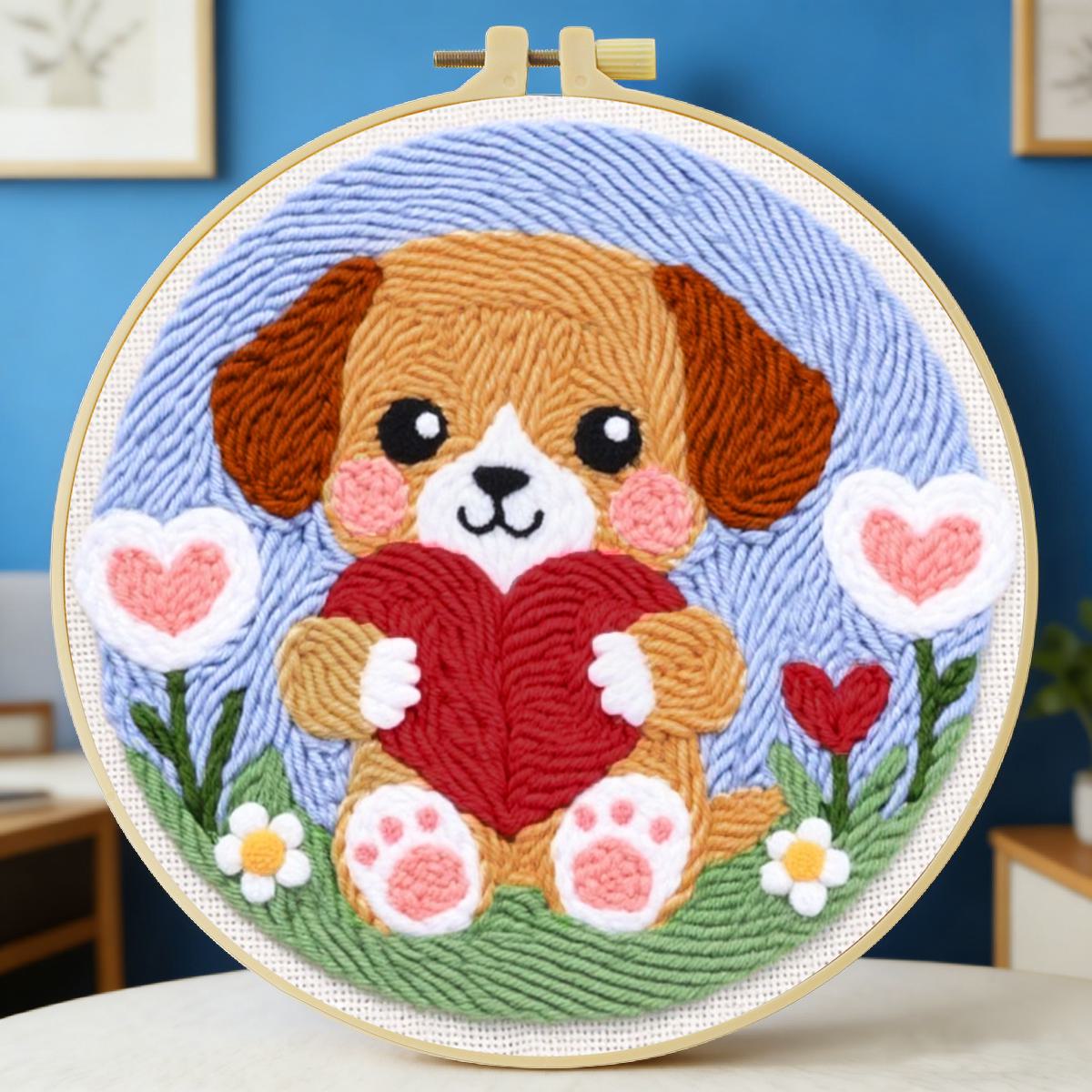 20X20CM/7.87inch Hond Punch Na - Sewing Textile Art recensie en prijs