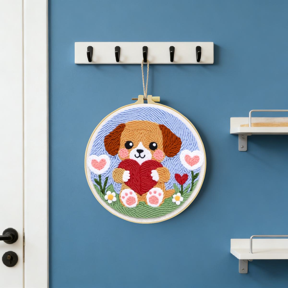 20X20CM/7.87inch Hond Punch Na - Sewing Textile Art recensie en prijs