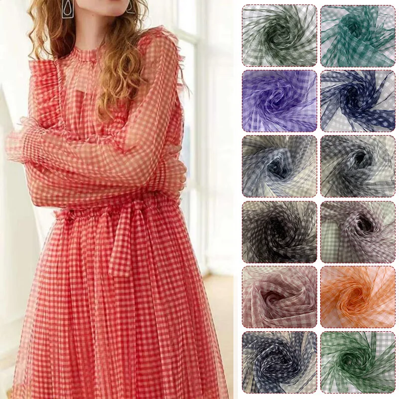 90x150cm geruite mesh stof tra - Sewing Batik recensie en prijs