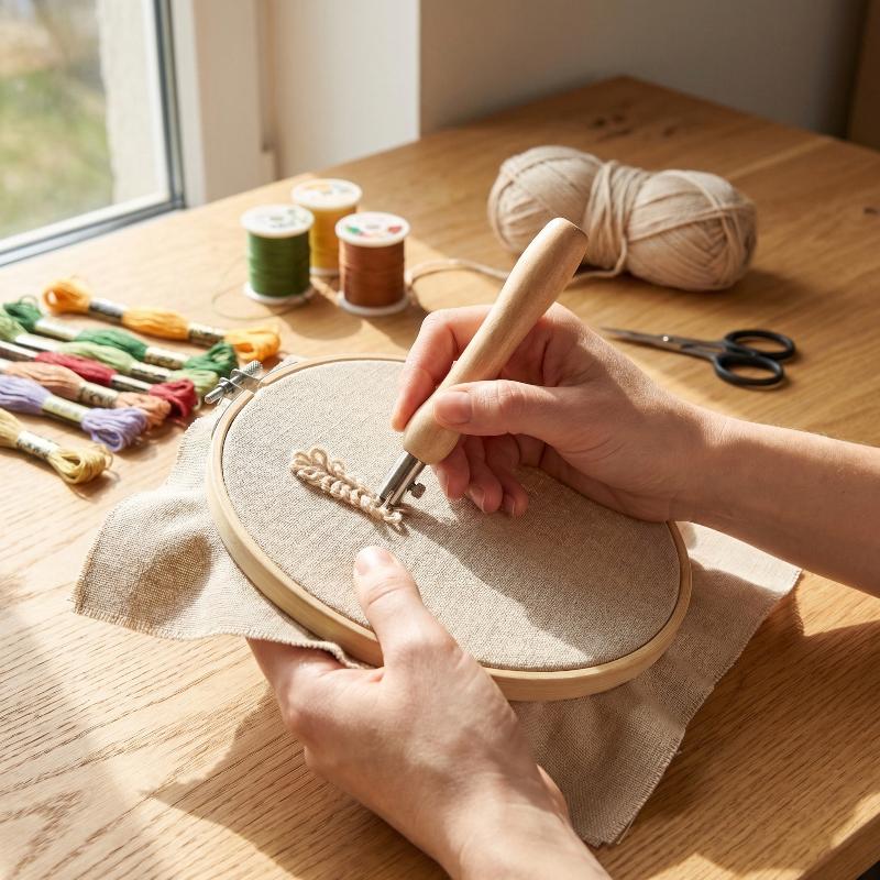 Eenvoudige borduurwerk DIY ver - Sewing Textile Art recensie en prijs