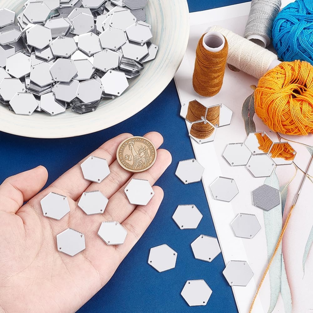 200 stuks zeshoekige spiegels  - Sewing Kit recensie en prijs