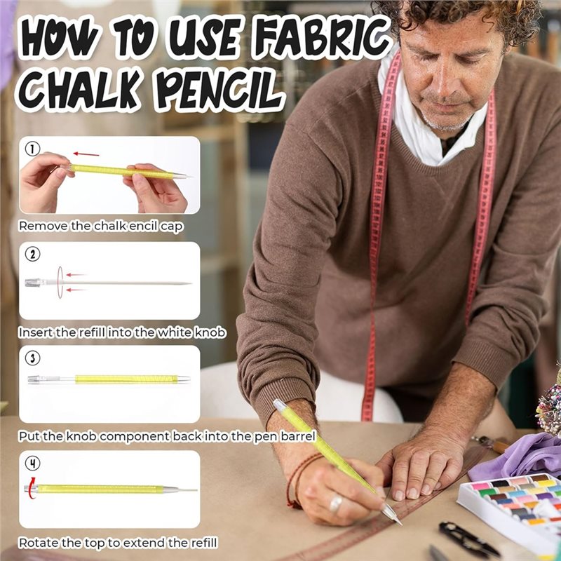 Witte navulbare textielmarkers - Tailor Chalk Marker recensie en prijs