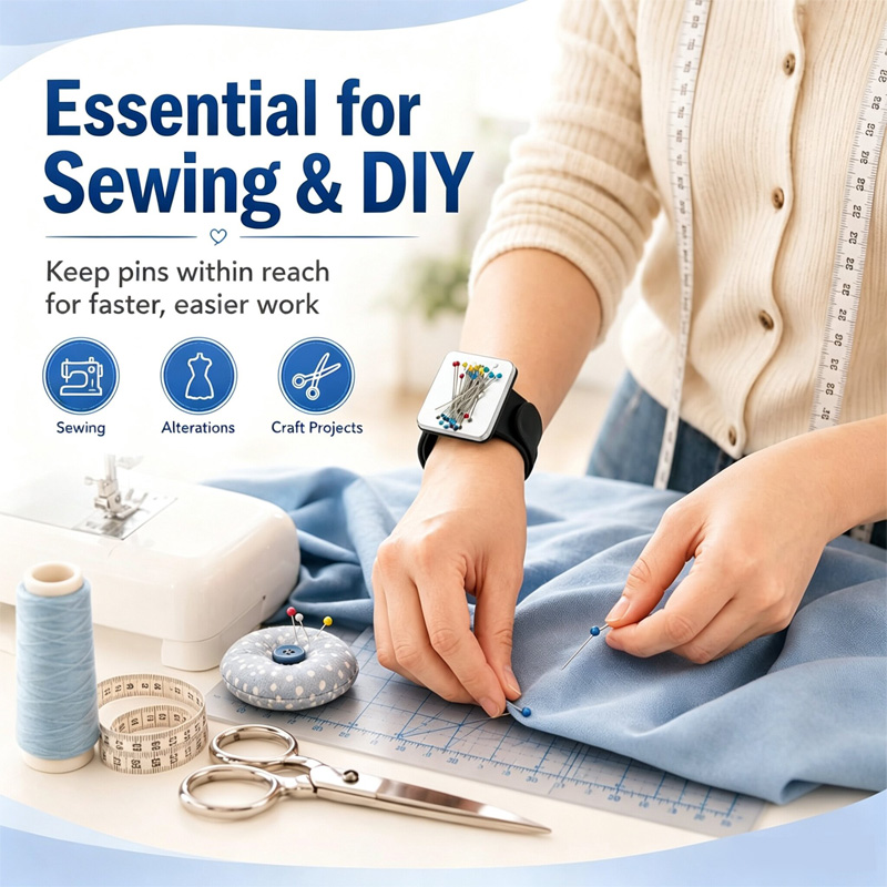 Magnetische speldenkussen pols - Sewing Pin Cushion recensie en prijs