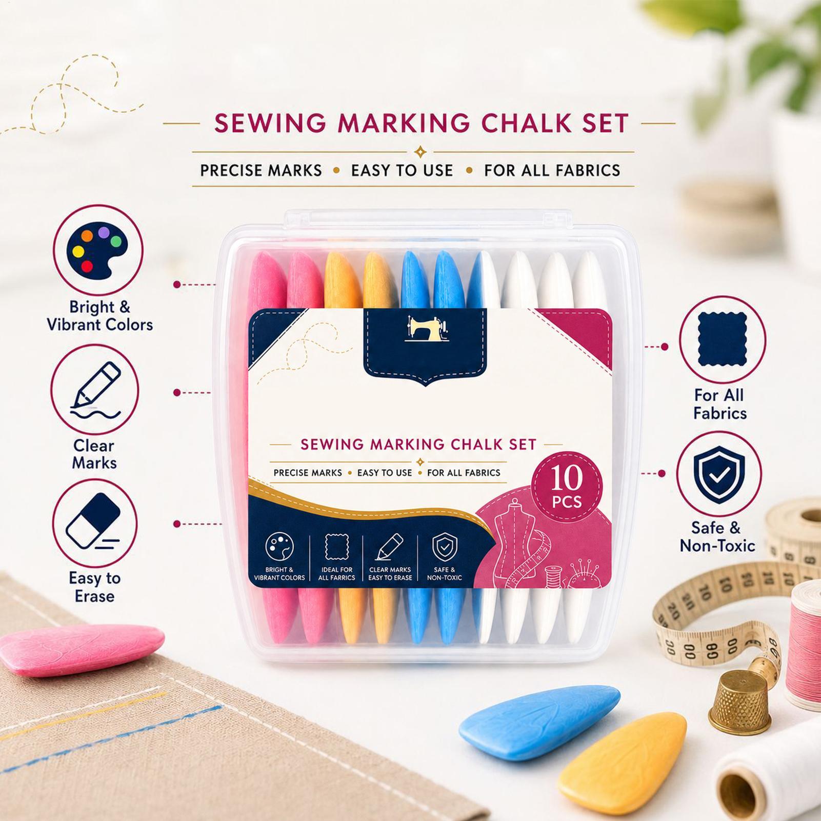 Naaigereedschap 10 stuks kleer - Tailor Chalk Marker recensie en prijs