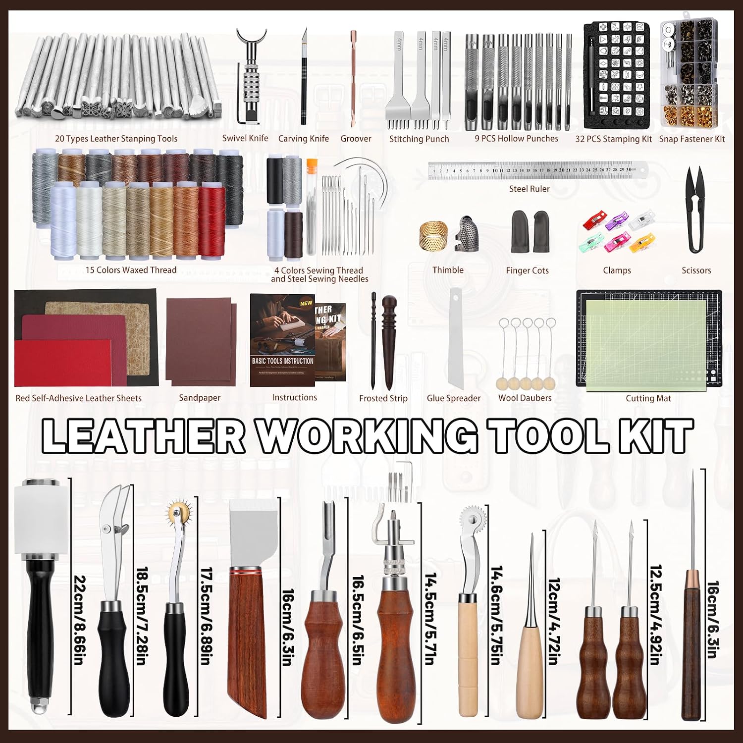Lederbewerkingsset, lederbewer - Sewing Kit recensie en prijs