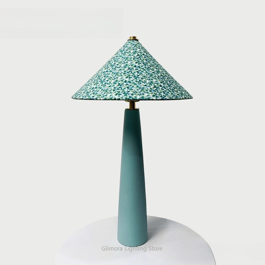 Blauwgroene tafellamp in parap - Century Textile & Sewing Supply recensie en prijs